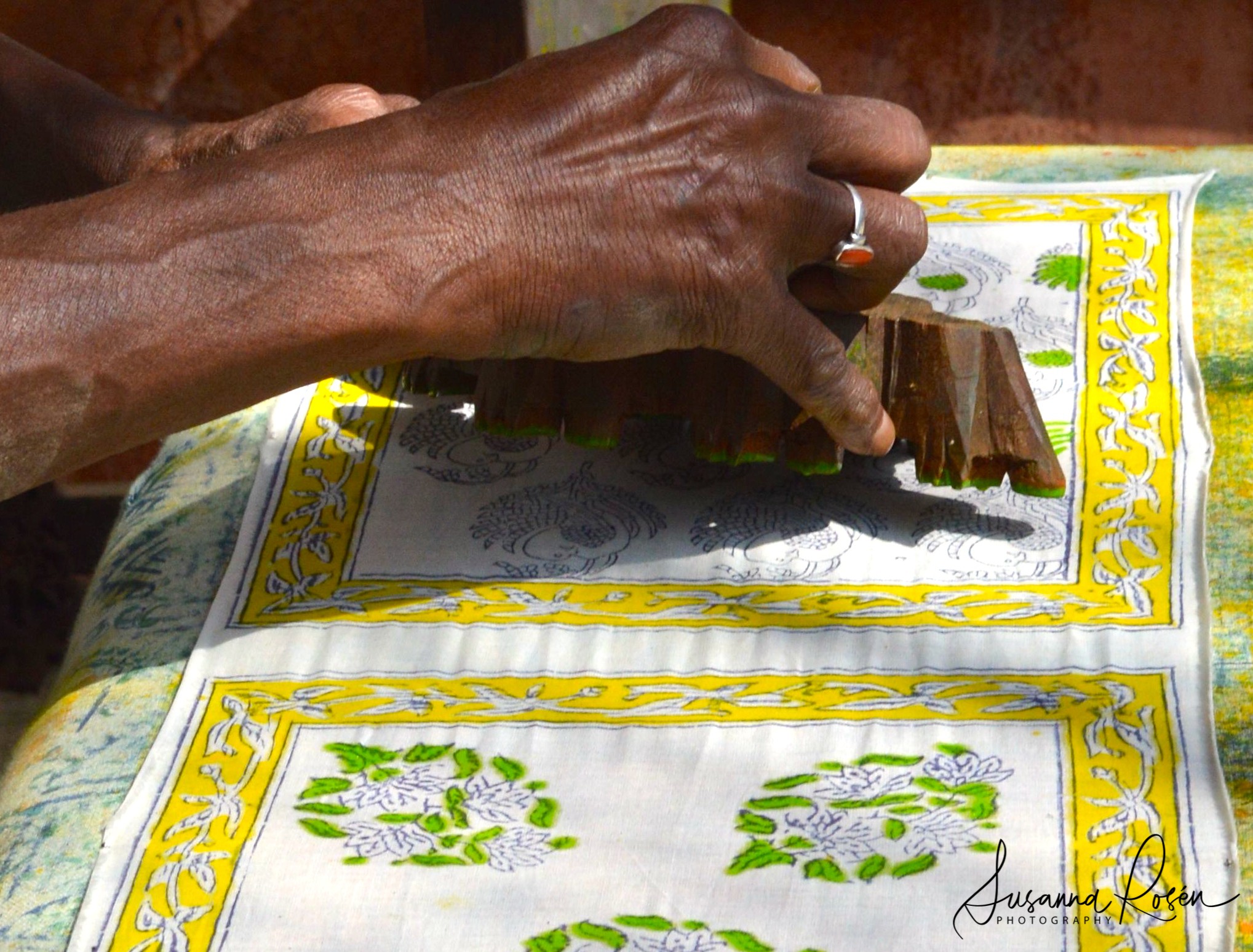 6.Blockprinting at Anokhi museum in Amber.